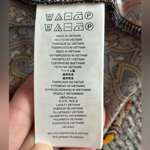 MICHAEL KORS Paisley Snap-Front Midi Dress Size Small — NOT OUTLET BNWT - Picture 16 of 16